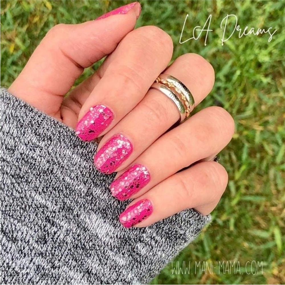 *Retired* Color Street: LA Dreams | Barbie Hot Pink Rose Gold Glitter Sparkle - Picture 2 of 16